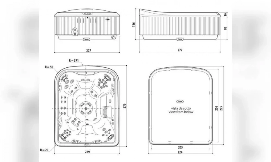 Мини-Бассейн Jacuzzi Spa J495 229Х279 9445-318065 Platinum - фото 2