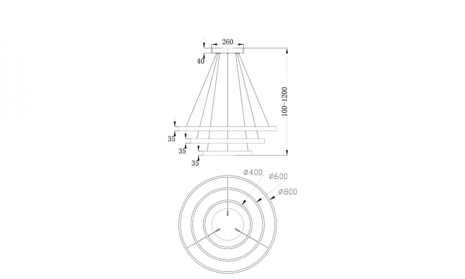 Подвесной Светильник Technical Mod058Pl-L100W4K - фото 3