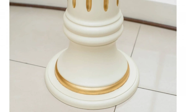 Колонна h.82 avorio + foglia oro DA7