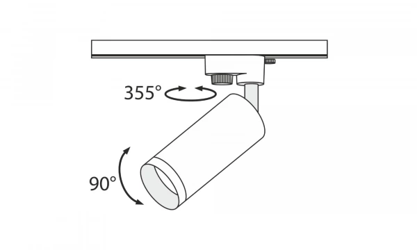 Трековый Светильник Technical Tr004-1-Gu10-B