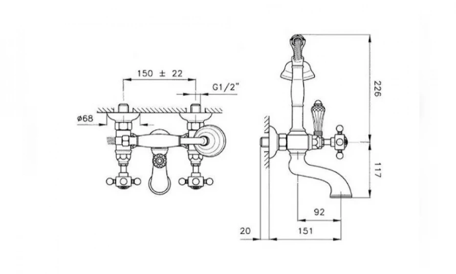 Смеситель Для Ванны Nicolazzi Half Dome 1400Gb70 - фото 2