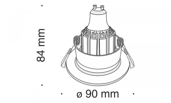 Встраиваемый Светильник Technical Dl041-01G