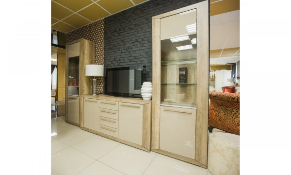 Витрина левая Helvetia Lumi