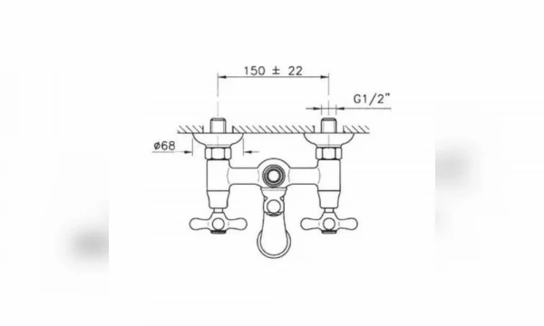 Смеситель Для Ванны Nicolazzi Nuova Brenta 2500Cr