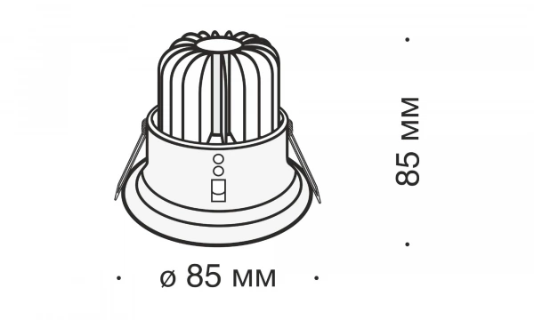 Встраиваемый Светильник Technical Dl034-2-L8W